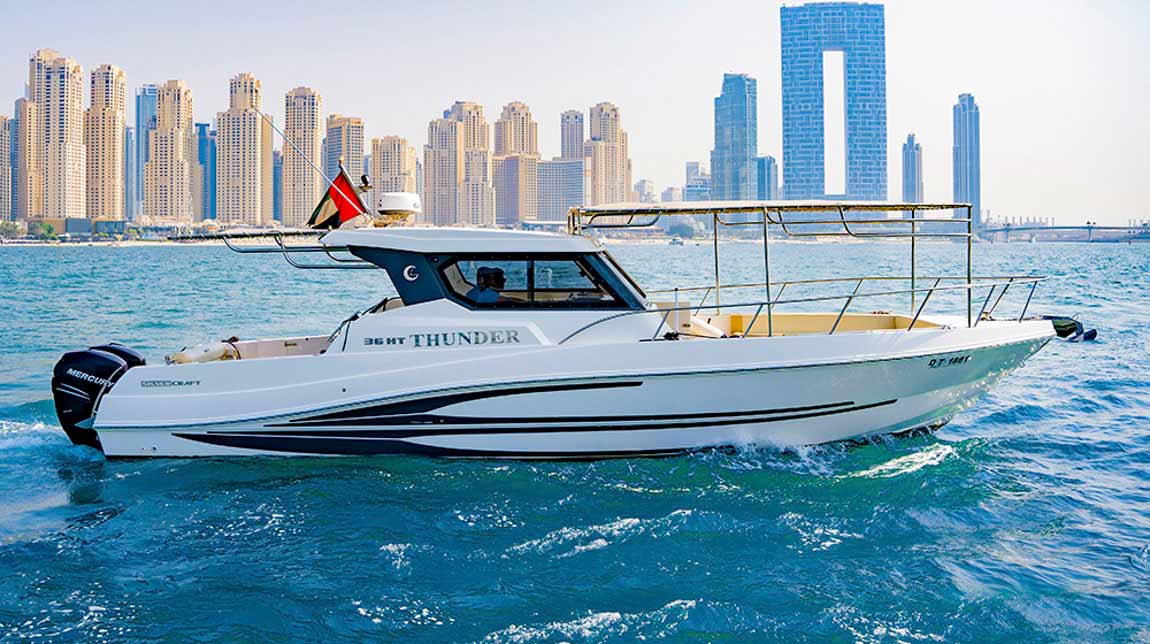 Boat Rental Dubai – Book 36ft Yacht Thunder